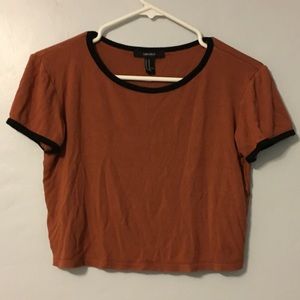 MOVING OUT SALE Rust Orange Colored Flowy Crop Top